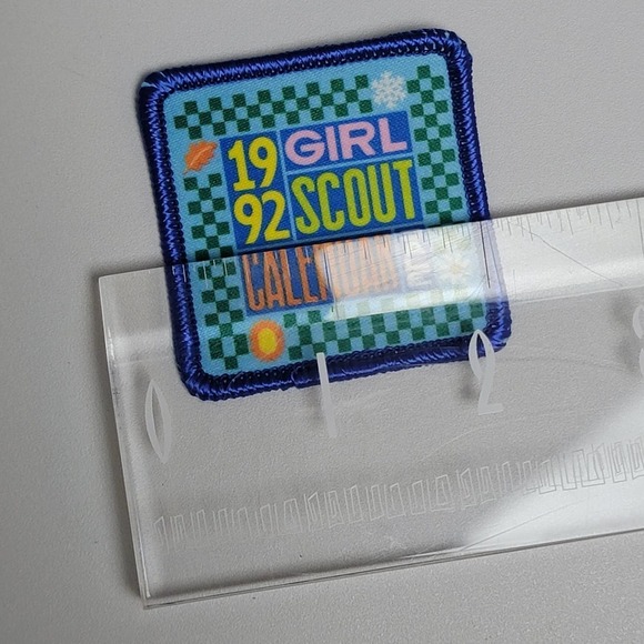 VTG Iron On Patch 1992 Girl Scouts Early 90s - Picture 5 of 6